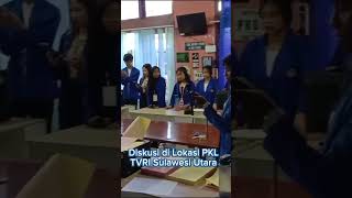 Mahasiswa Diskusi PKL TVRI Sulawesi Utara #tvrisulawesiutara #pkl #mahasiswa #unima #naluriedukasi