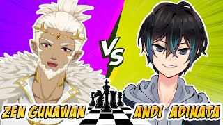 ADU STRATEGI SAMA MONKE | DUEL CATUR VTUBER Andi Adinata vs @ZenGunawan-MAHA5