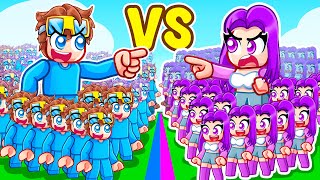 BOYS vs GIRLS Strongest Clone Army in Roblox!