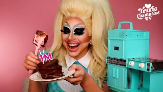 Trixie Bakes A Chocolate Cake In The OG 1963 Easy Bake Oven *FAIL* (One Million