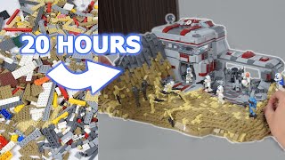 TIMELAPSE Lego Star Wars MOC - 501st Legion Clone Base on Ryloth  | Lego Clone Wars MOC Speedbuild