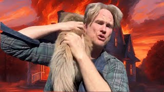 Man Saves Dog From Los Angeles Fires