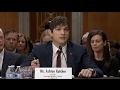 Ashton Kutcher gave an emotional testimony on modern slavery