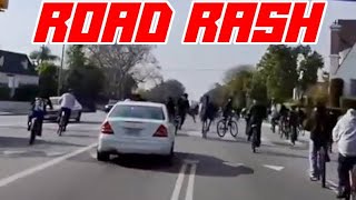 Idiots Take Over Street Are Surprised Someone Almost Runs Them Over