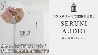 サウンドメッセで素敵な出会い！SERUNIAUDIO 小型マイクSEM-02開封\u0026レビュー！カリンバ録音