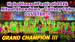 HALAD INASAL FESTIVAL 2024 CLUSTER 1 CHAMPION WINNER RITUAL SHOWDOWN Talisay City Cebu | Dance Video