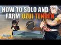 HOW TO SOLO AND FARM UZUI TENGEN (Project Slayers)