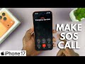 How To Make Emergency SOS Call On iPhone 17 / 17 Pro