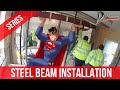 How to remove load bearing wall with RSJ steel beams / bifold doors installation