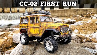 Tamiya CC-02 Toyota Land Cruiser 40 First Run