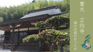 重光正向寺　朝のお経のおつとめ　1月15日(日)