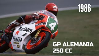 1986 Gran Premio de Alemania 250cc. Nürburgring.