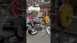 Dwarf INSANE 150kg bench #shorts