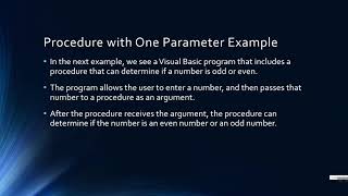Using Parameters in Visual Basic
