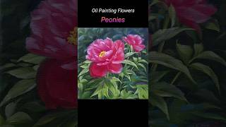 유화 모란꽃 그리기 | Peony flower painting #목단 #peonies #유화꽃그림 #모란그림