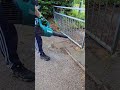 restricted footpath overgrown demolished with weed wacker