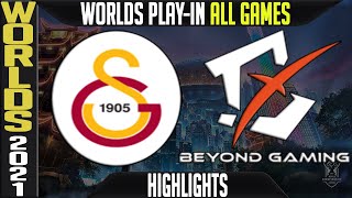 GS vs BYG Highlights ALL GAMES | Worlds 2021 Play In Knockouts | Galatasaray Espor vs Beyond Gaming