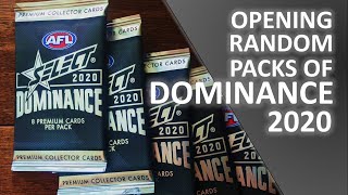 Select 2020 AFL Dominance - Opening Random Packs of Footy Cards!