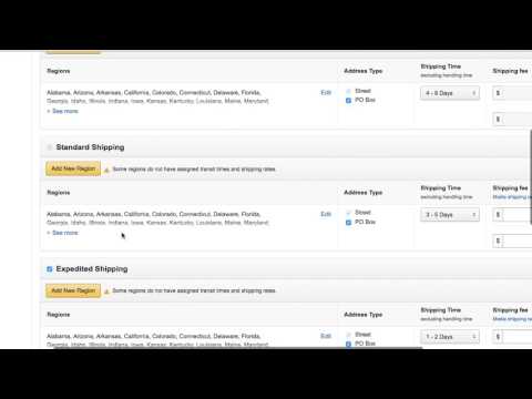 How To Change Amazon Shipping Rates, Make an Amazon Template How To Change Amazon Shipping Rates, Make an Amazon Template