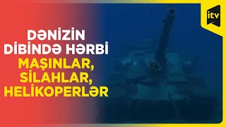 Dənizin dibində hərbi qənimətlər muzeyi maraqlıgörüntülərə səbəb oldu - İordaniya