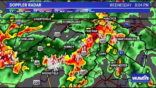 WATCH: Weather radar shows storms, Yellow Weather Alert issued
