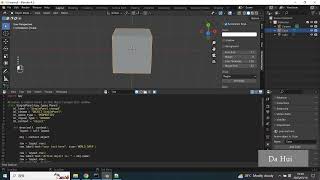 blender python script convert a simple panel