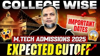 College Wise Cut Off for MTech Admissions 2025 | How To Get Admission In IIT NIT With Low GATE Score