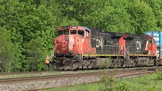 REROUTE! CN 2508 at Dock Siding (29MAY2015)