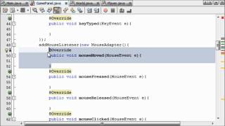 Mouse Events for the Player - #10 - Intermediate Java Game Programming Tutorials (TheJavaHub)