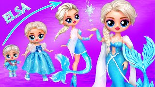 Elsa and Anna! Mermaids Growing Up! 32 Frozen Crafts