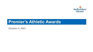 Premier’s Athletic Awards