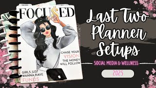 2025 PLANNER SETUP | SOCIAL MEDIA + HEALTH \u0026 WELLNESS