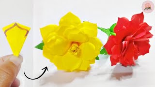 How To Make Beautiful & Simple Paper Flowers 🌺 | Paper Flower Ideas | DIY Paper Flower | Paper Craft