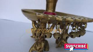 PEACOCK BRASS DIYA STAND