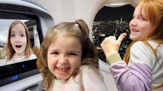 CRAZY TRAVEL DAY with our FAMiLY!! our First Time visiting NYC with Adley Navey