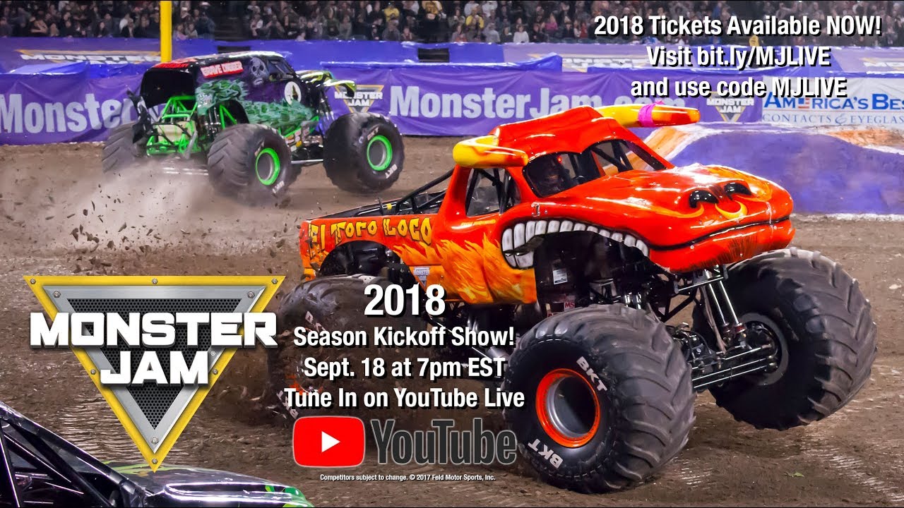 Monster Jam 2018 Season Kickoff Show - YouTube