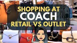 ❓❓COACH RETAIL VS OUTLET - What is the difference? Worth it? Popular Coach Bags Coach Handbag Lovers