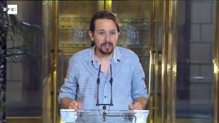 Iglesias: el PSOE será "socio" del PP si permite que gobierne Rajoy