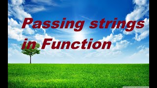 5. Passing string in a Python Function