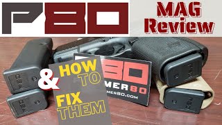 P80 Glock Style Magazine Review: \u0026 How to fix them!