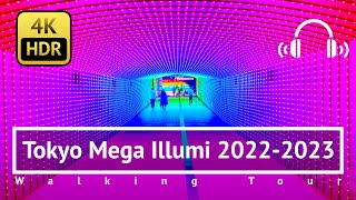 Tokyo Mega Illumi 2022-2023 Walking Tour - Tokyo Japan [4K/HDR/Binaural]