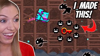 I Made MY FIRST Geometry Dash Platformer Level!