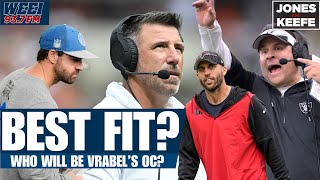 Who are the top candidates to be the Patriots' next offensive coordinator? | Jones \u0026 Keefe