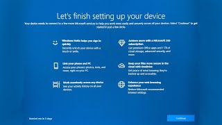 วิธีแก้ไขปัญหา Windows 10 ตั้งค่า Let’s finish setting up your device