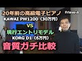 20年前の高級電子ピアノ VS 現行エントリーモデル