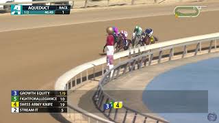 Growth Equity Cruises to 4 length Maiden Win at Aqueduct - 03/20/2026
