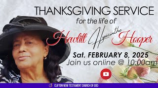 Thanksgiving Service || Hewlitt Hooper || Sat. February 8, 2025