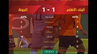 ملخص مباراة البنك الأهلي والجونة 1-1 الدور الأول  الدوري المصري الممتاز موسم 2020–21