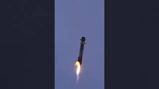Re-entry video of falcon9 booster landing