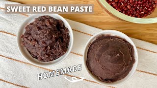 The PERFECT Sweet Red Bean Paste for Asian Desserts // Tsubuan vs Koshian